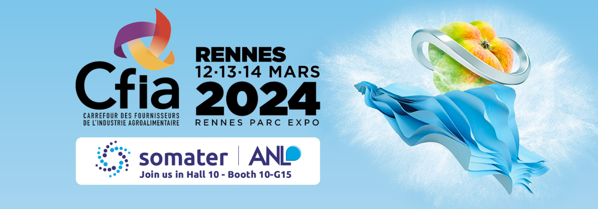 SOMATER sera au salon CFIA les 12, 13 et 14 mars 2024 à Rennes