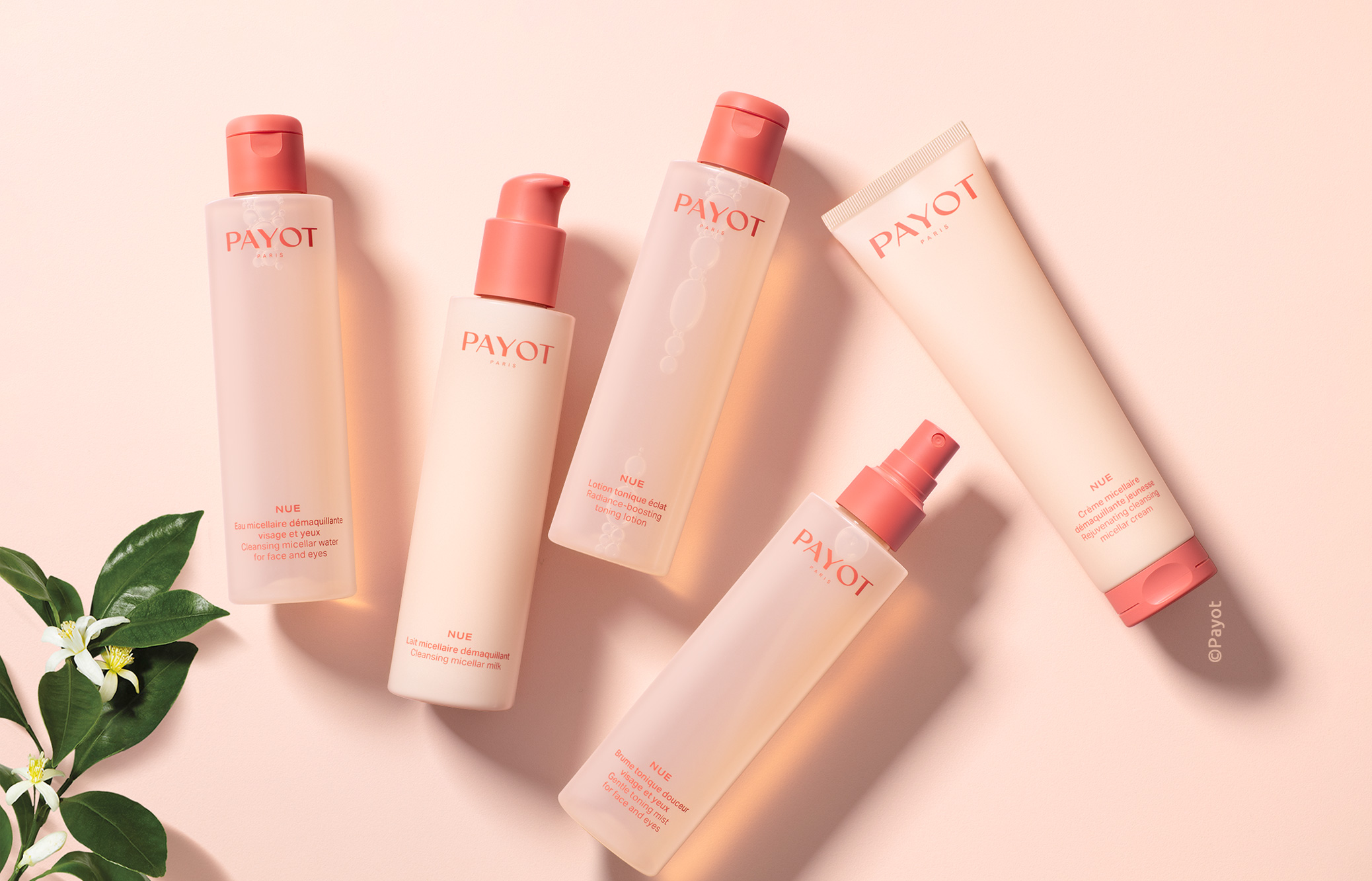 Latest ecoresponsible creation Payot “NUE” range Somater